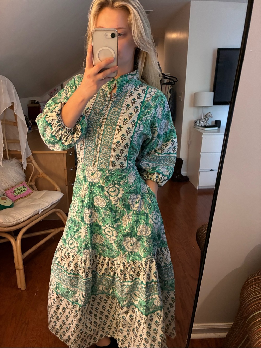 Sue Sartor flounce dress